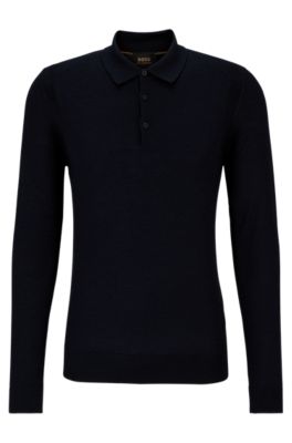 Hugo boss merino wool on sale polo