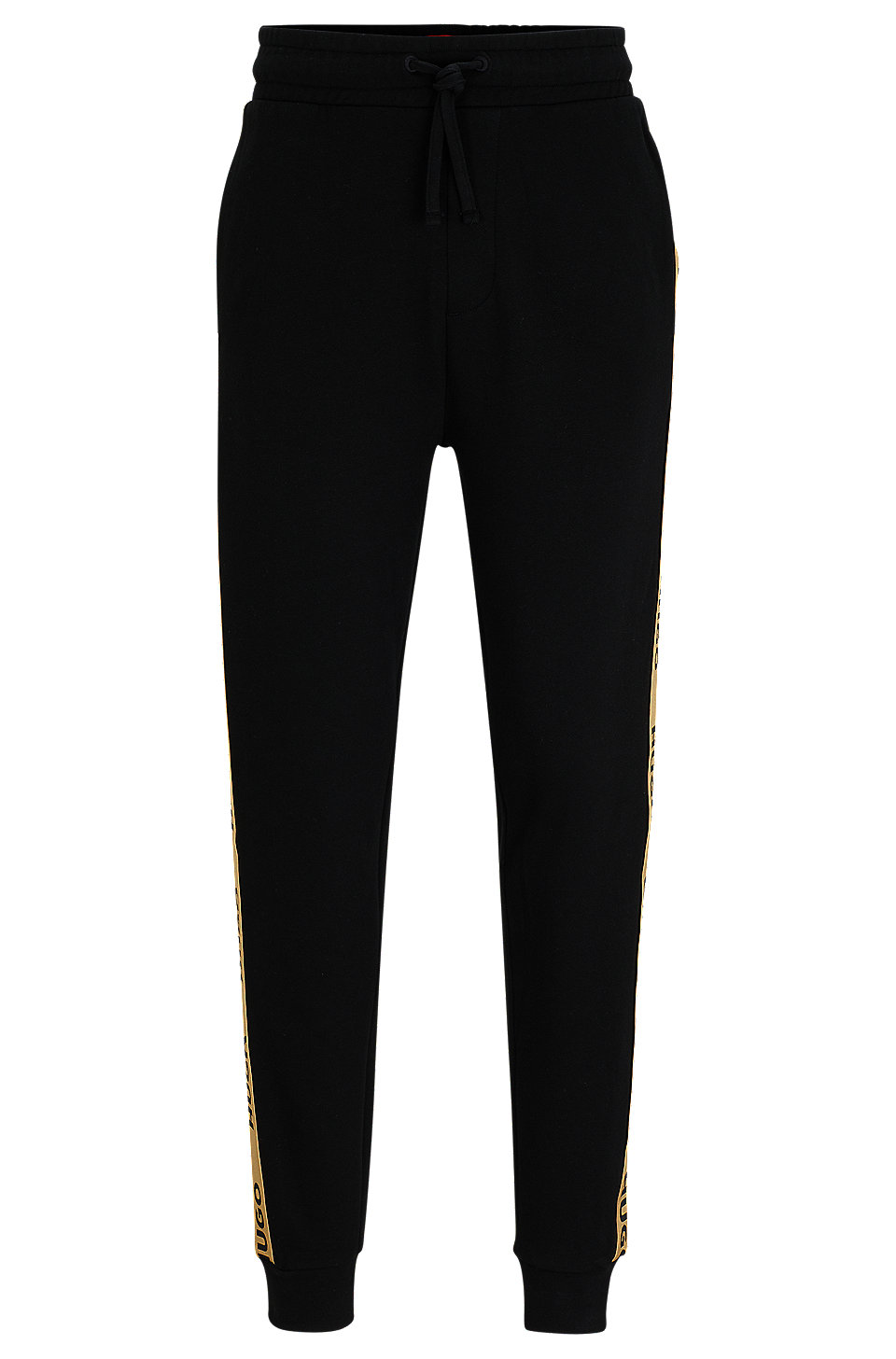 HUGO - Cuffed tracksuit bottoms in with logo tape
