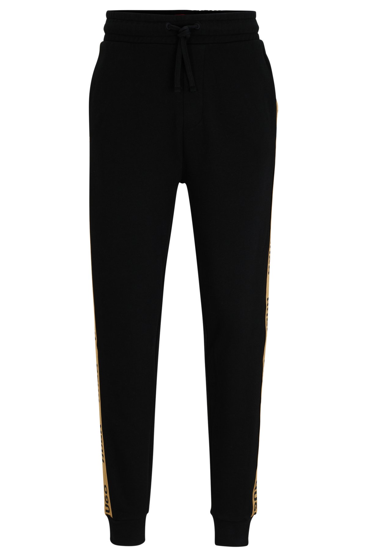 HUGO - Cuffed tracksuit bottoms logo with tape in