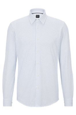 Hugo boss slim shop fit white shirt