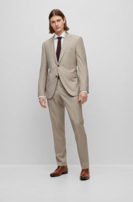 isolatie Inademen vertegenwoordiger BOSS - Regular-fit suit in virgin wool with full lining