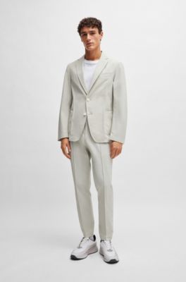 BOSS - Slim-fit jacket in water-repellent performance-stretch cloth 