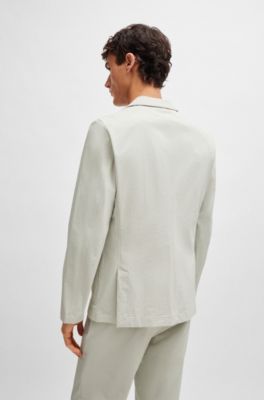 BOSS - Slim-fit jacket in water-repellent performance-stretch cloth