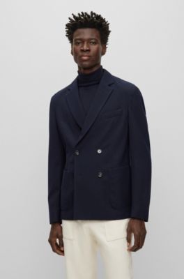 Buy double breasted blue jacket Free Shipping Black Friday