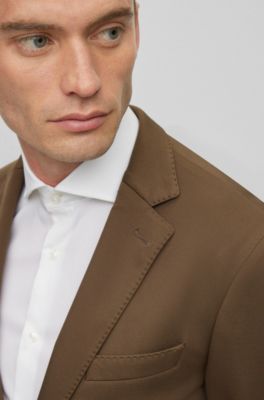 BOSS Slimfit jacket in micropatterned performancestretch fabric