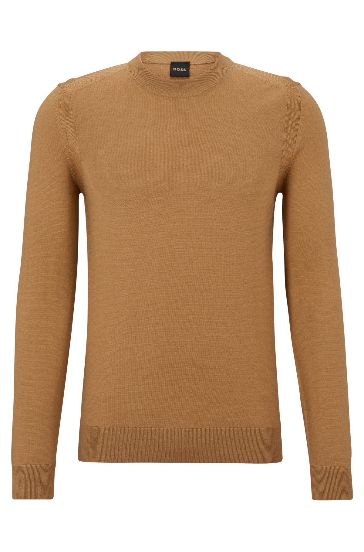 BOSS - Regular-fit sweater in wool, silk and cashmere