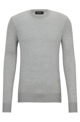 BOSS - Regular-fit sweater in pure silk