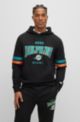 BOSS x NFL cotton-terry hoodie with collaborative branding, Dolphins