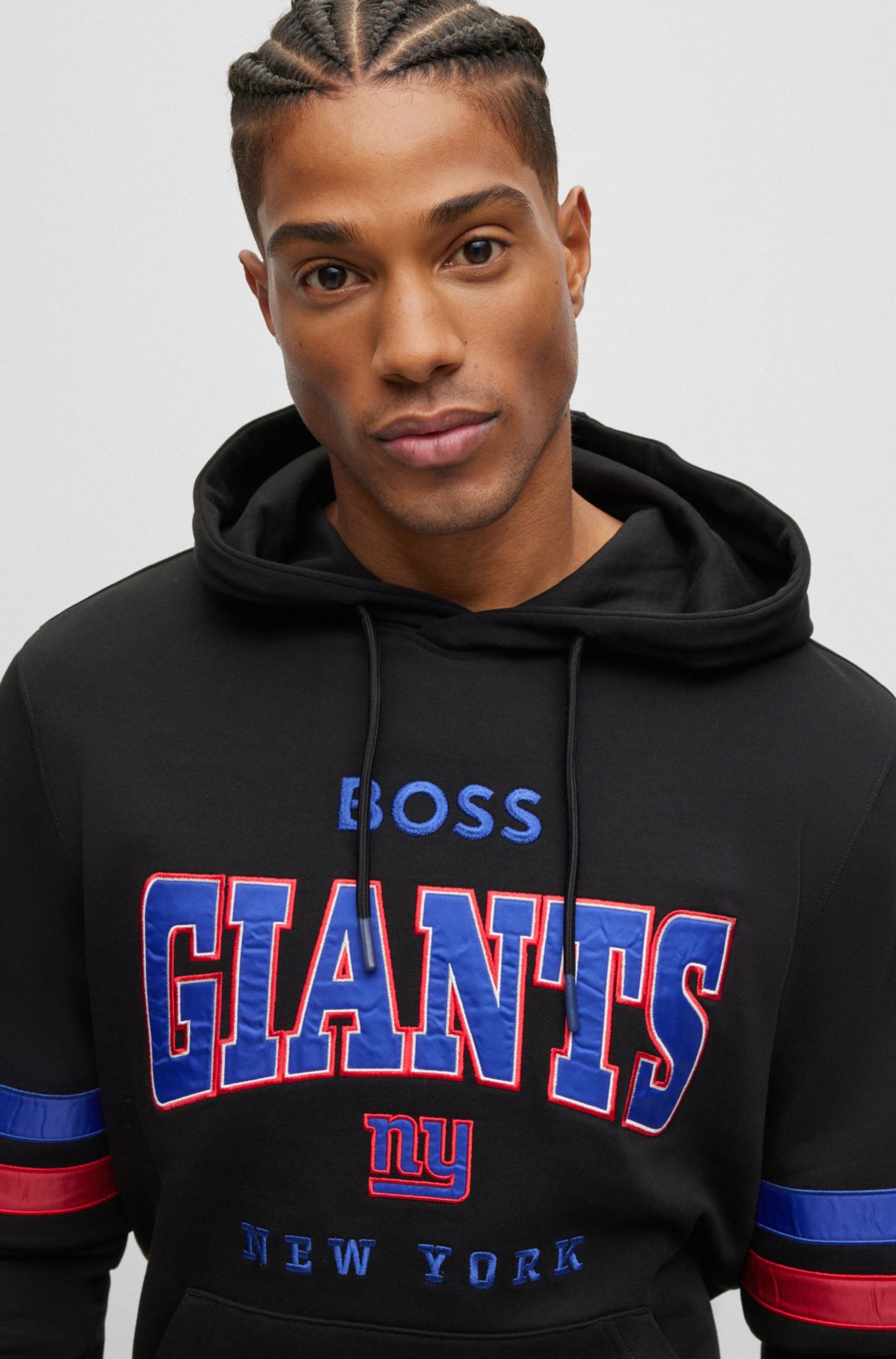 BOSS - BOSS x NFL cotton-terry hoodie with collaborative branding