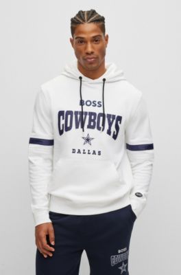 Hugo Boss Boss X Nfl Cotton-terry Hoodie With Collaborative Branding In Cowboys