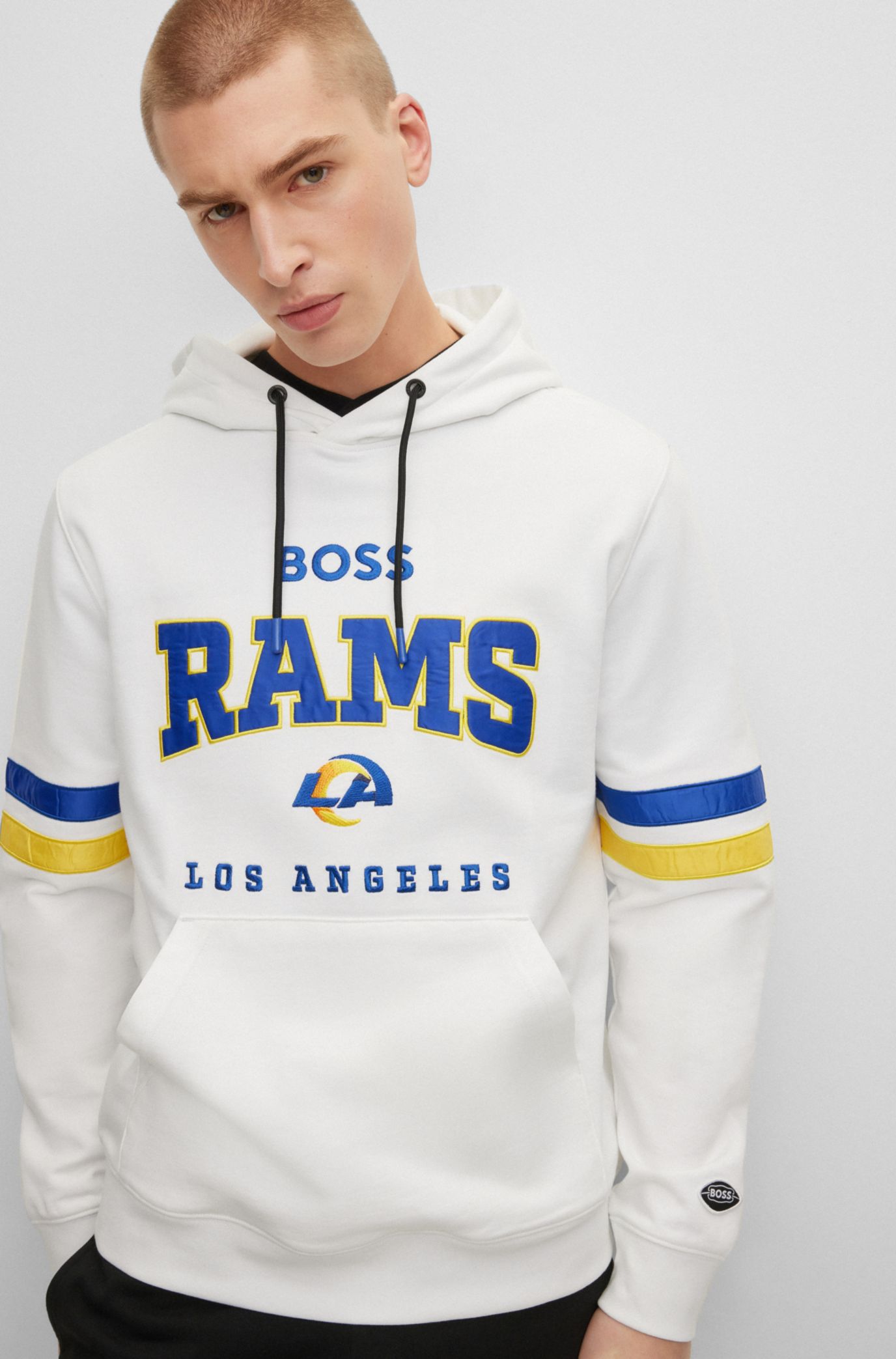 Nfl Los Angeles Rams Boys' Long Sleeve Performance Hooded