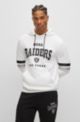 BOSS x NFL cotton-terry hoodie with collaborative branding, Raiders