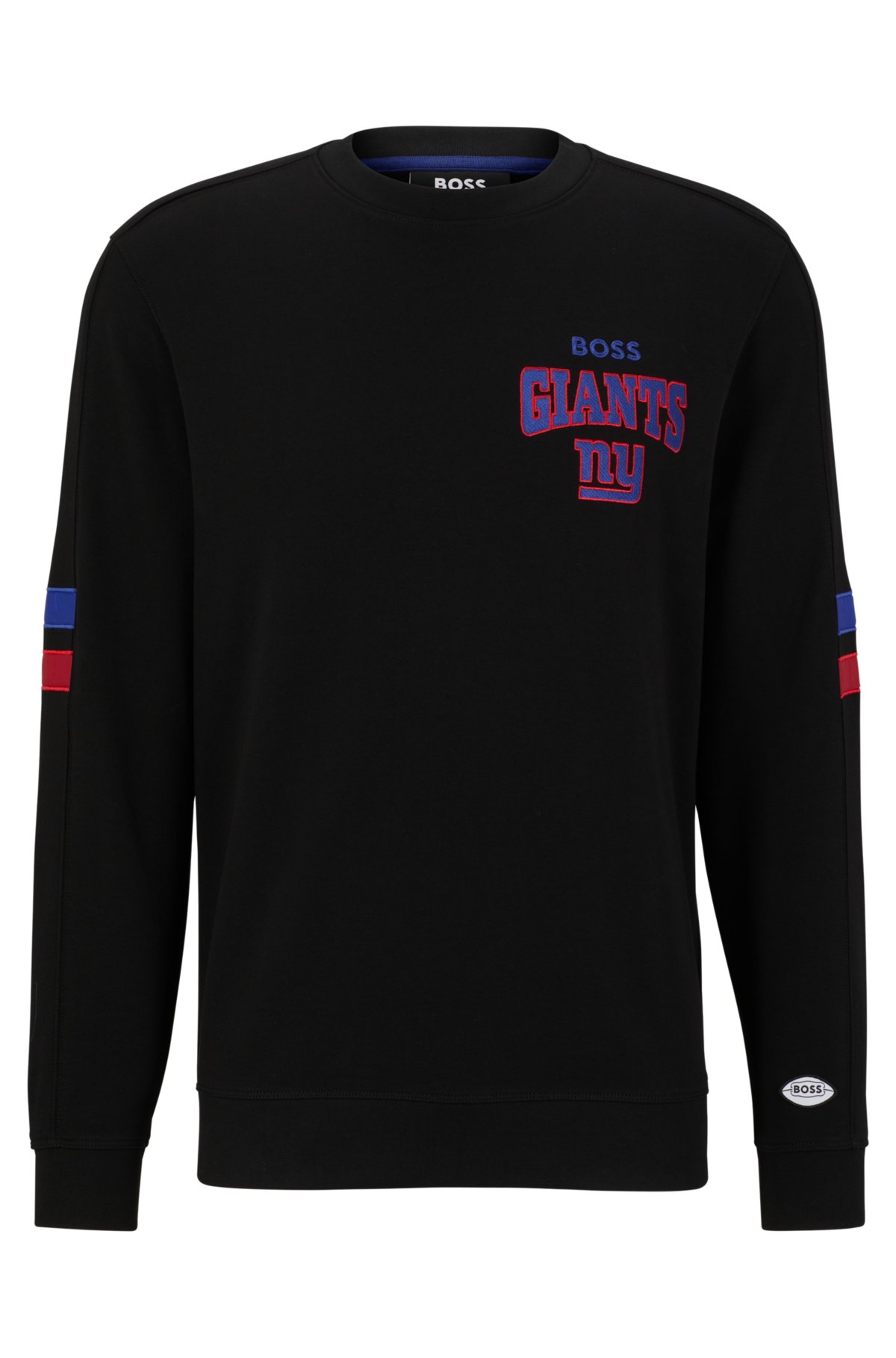 BOSS x NFL cotton-terry sweatshirt with collaborative branding, Giants