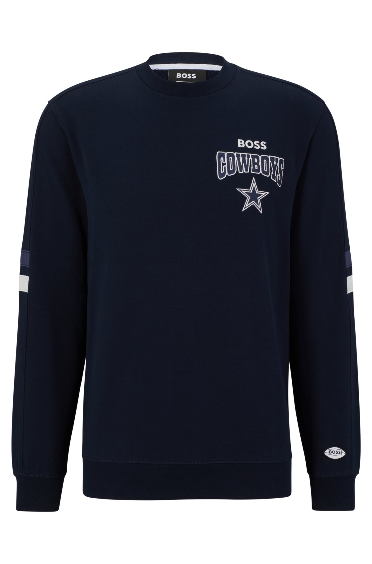 BOSS x NFL cotton-terry sweatshirt with collaborative branding, Cowboys