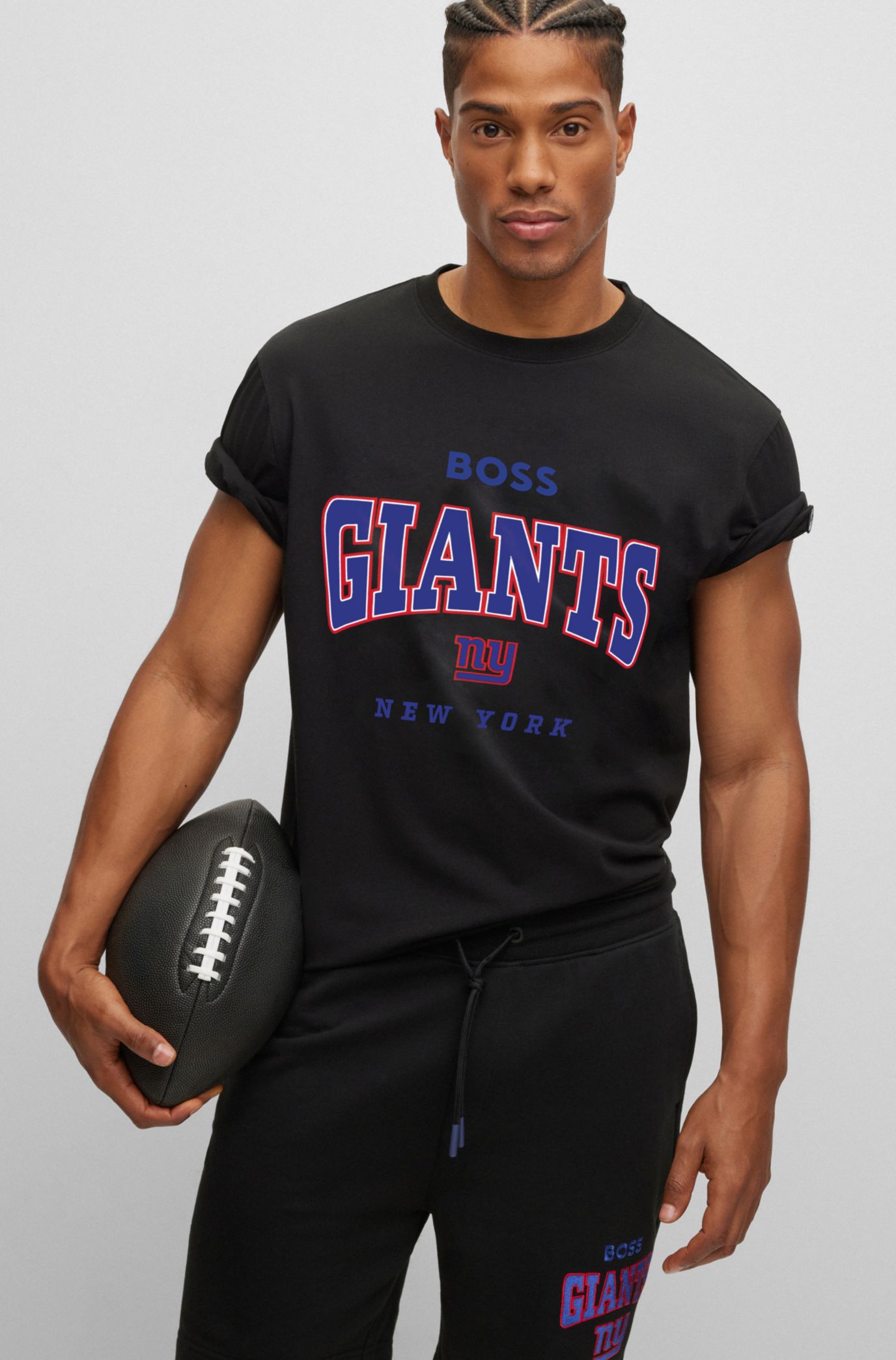 BOSS x NFL Giants-print Jersey T-shirt - Farfetch