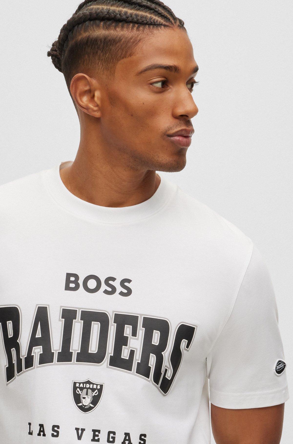 Boss x NFL Oversize-fit T-Shirt with Collaborative branding- Giants | Men's T-shirts Size S