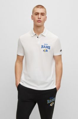 Boss x NFL Cotton-piqu Polo Shirt with Collaborative branding- Patriots | Men's Polo Shirts Size XL