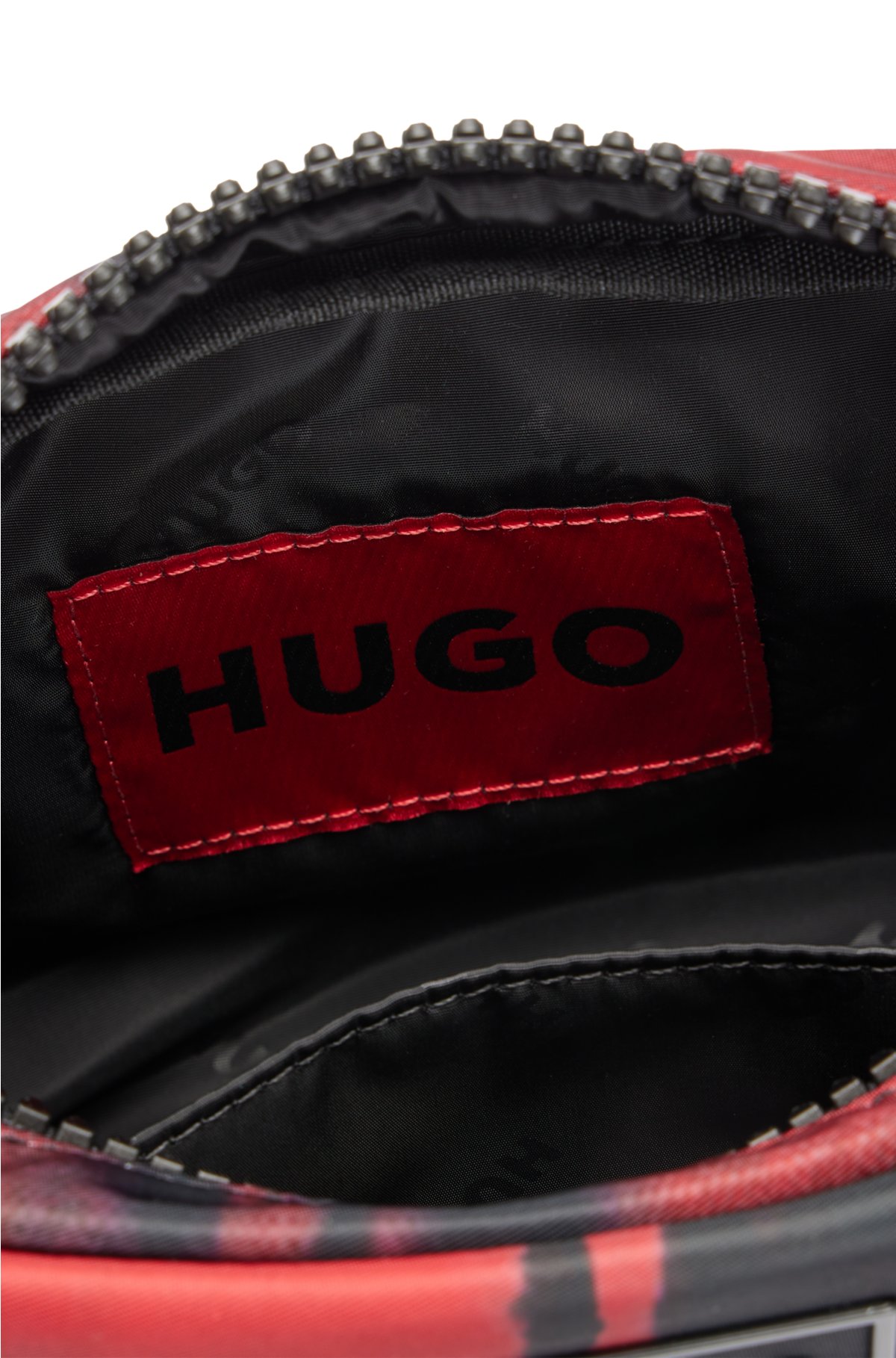 HUGO - Reporter bag with seasonal pattern