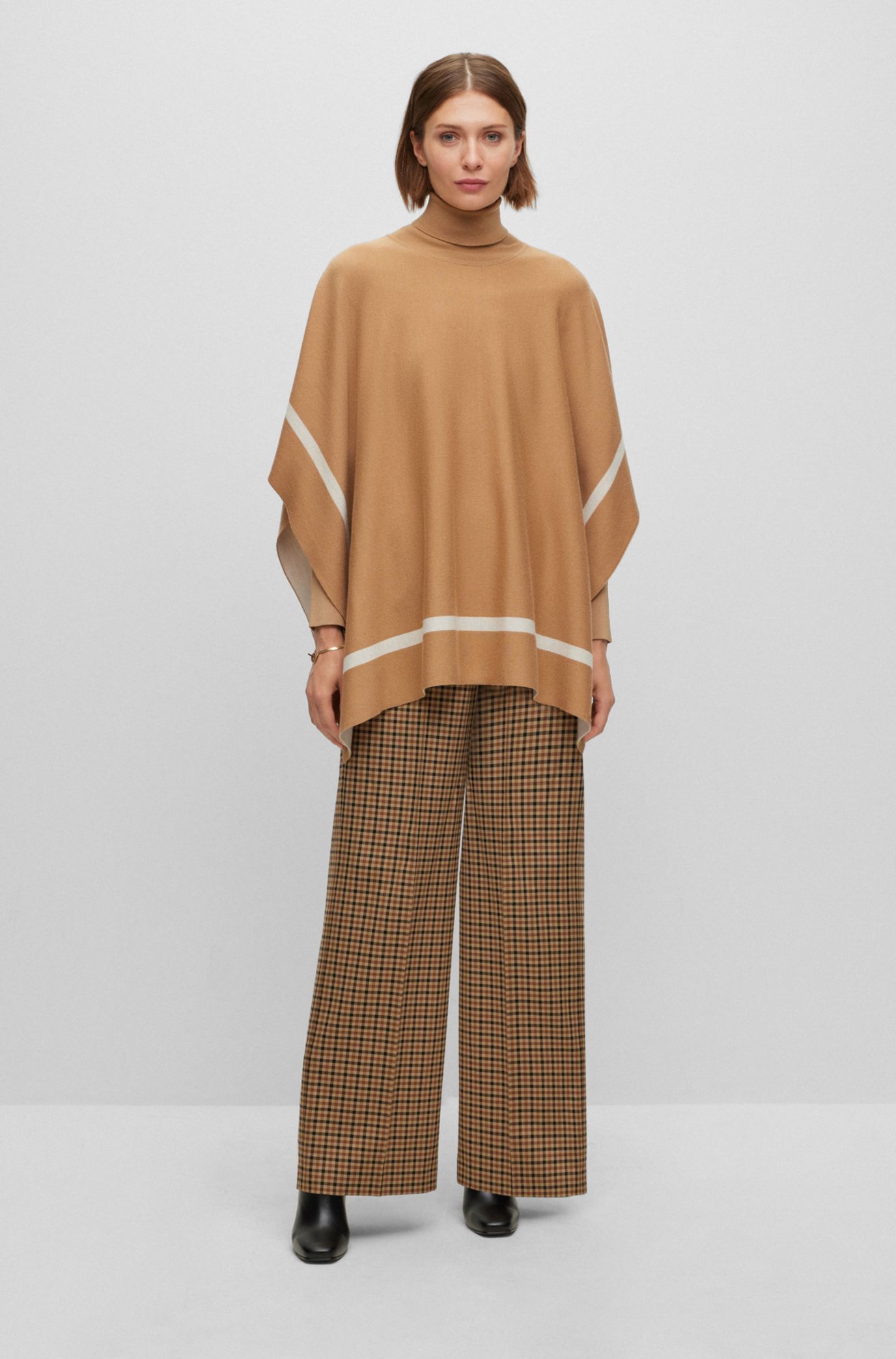 ESPRIT - Roll neck poncho at our online shop