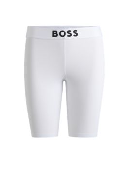 White cycling outlet shorts