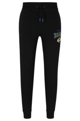Hugo Boss Boss X Nfl Cotton-terry Tracksuit Bottoms With Collaborative Branding In Rams