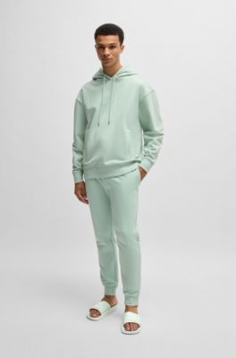 Slides with logo-branded straps, Light Green