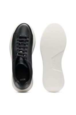 Leather sneakers, Black