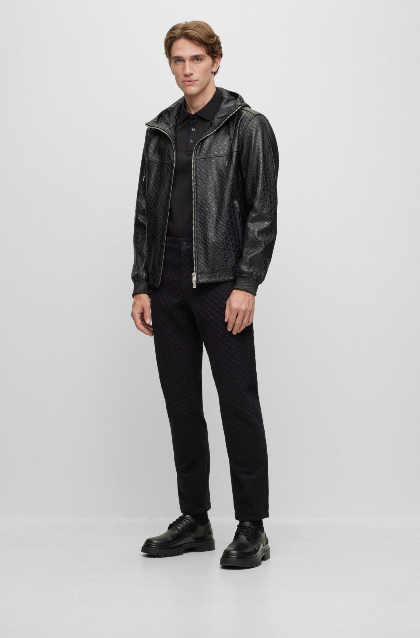 Zara leather jacket hot sale with hood