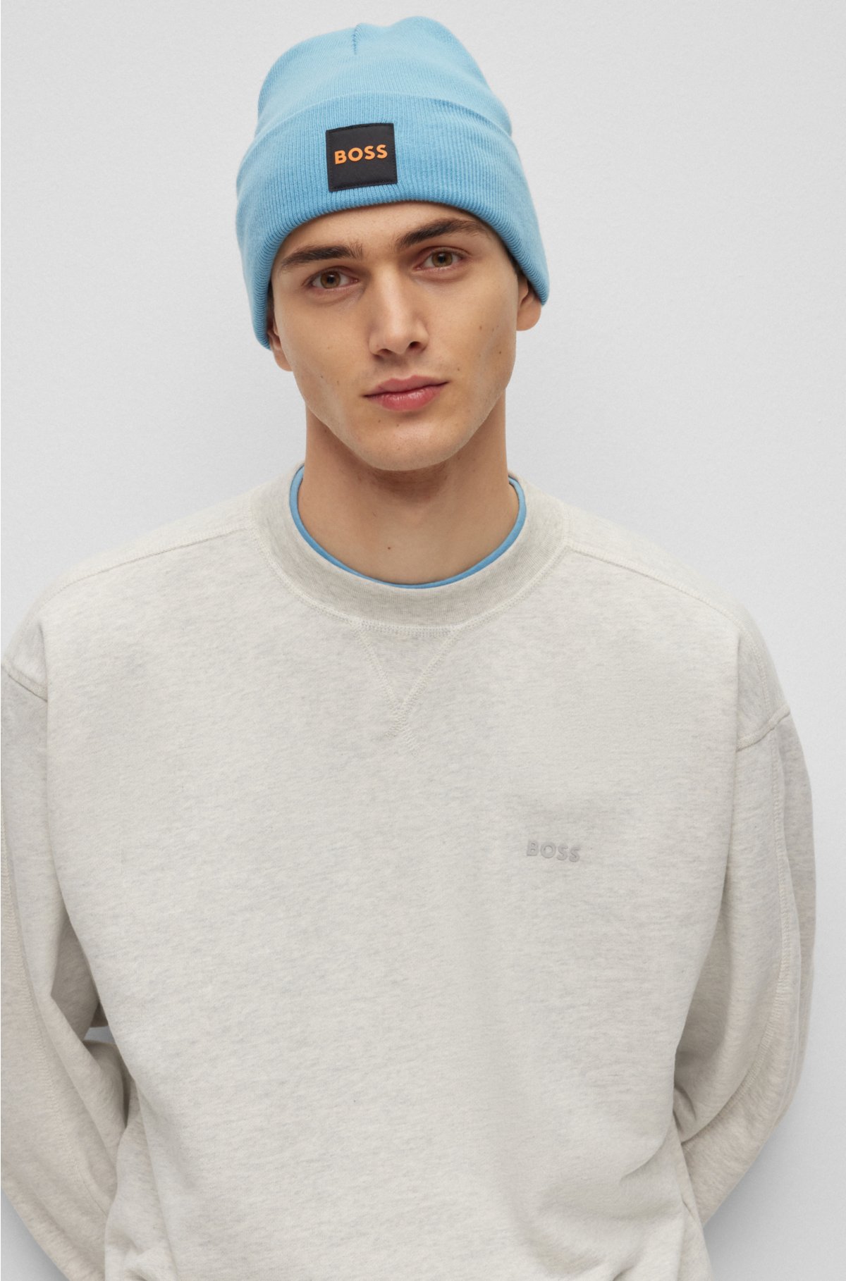 Pull on Hat with Logo By Hugo Boss