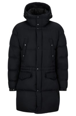 BOSS - Water-repellent padded jacket with hood