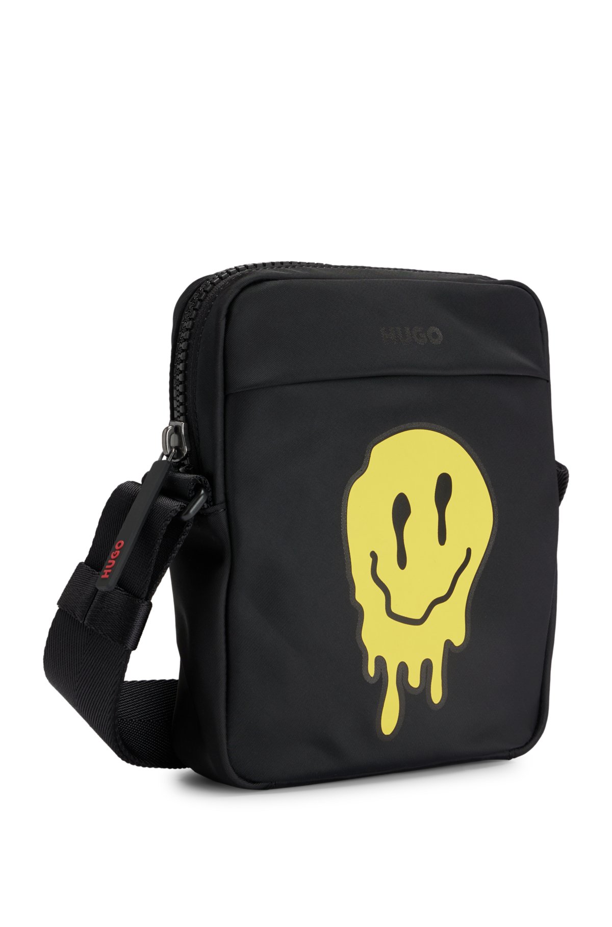 HUGO - Reporter bag with doodle motif