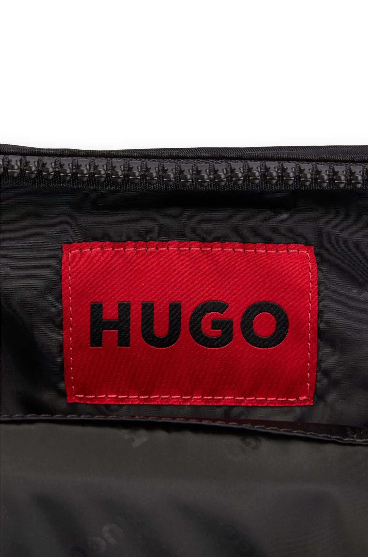 HUGO - Reporter bag with doodle motif