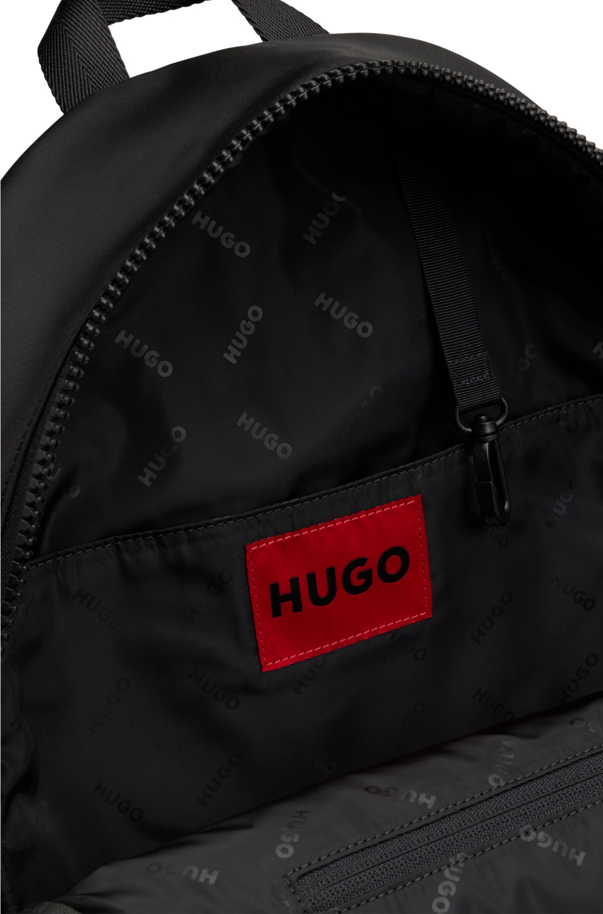 HUGO - Backpack with rubber logo patch
