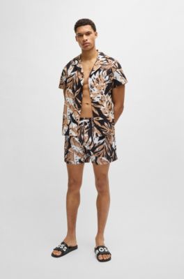 Chanclas con logo en relieve fabricadas en Italia, Negro