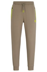 Tracksuit bottoms shop green stripe