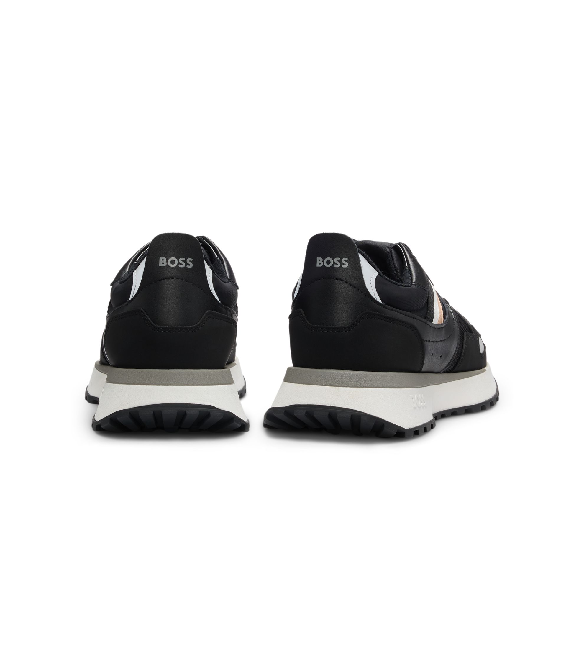 BOSS Deportivas de estilo atlético con suela de goma y EVA Negro