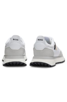 Running-style sneakers with EVA rubber outsole, White