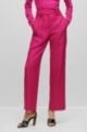 Regular-fit trousers in virgin-wool twill, Pink