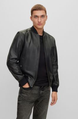 Leather Jacket Blouson Hugo Boss Homme Hugo Boss Leather Coat New