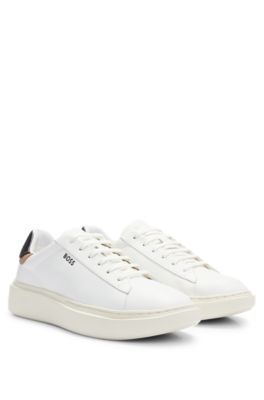 Hugo boss 2025 leather trainers sale