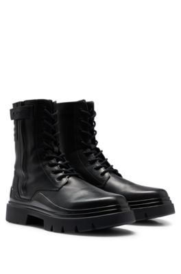 Bottines à lacets outlet cuir femme