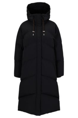 Hugo boss parka fur hot sale hood