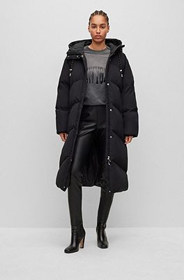 BOSS Hooded parka jacket in a regular fit