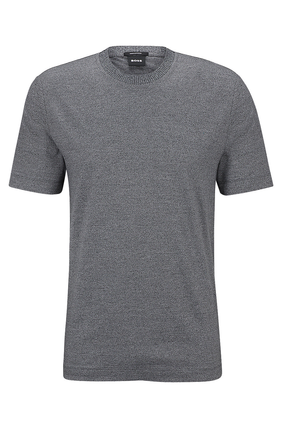 BOSS - Regular-fit T-shirt in mercerized mouliné cotton