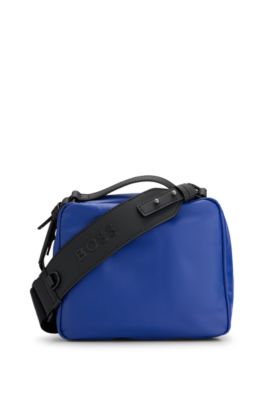 BOSS - Logo-strap reporter bag with contrast branding