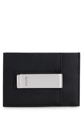 Gucci Black Calfskin Leather Envelope Pocket Card Holder Wallet