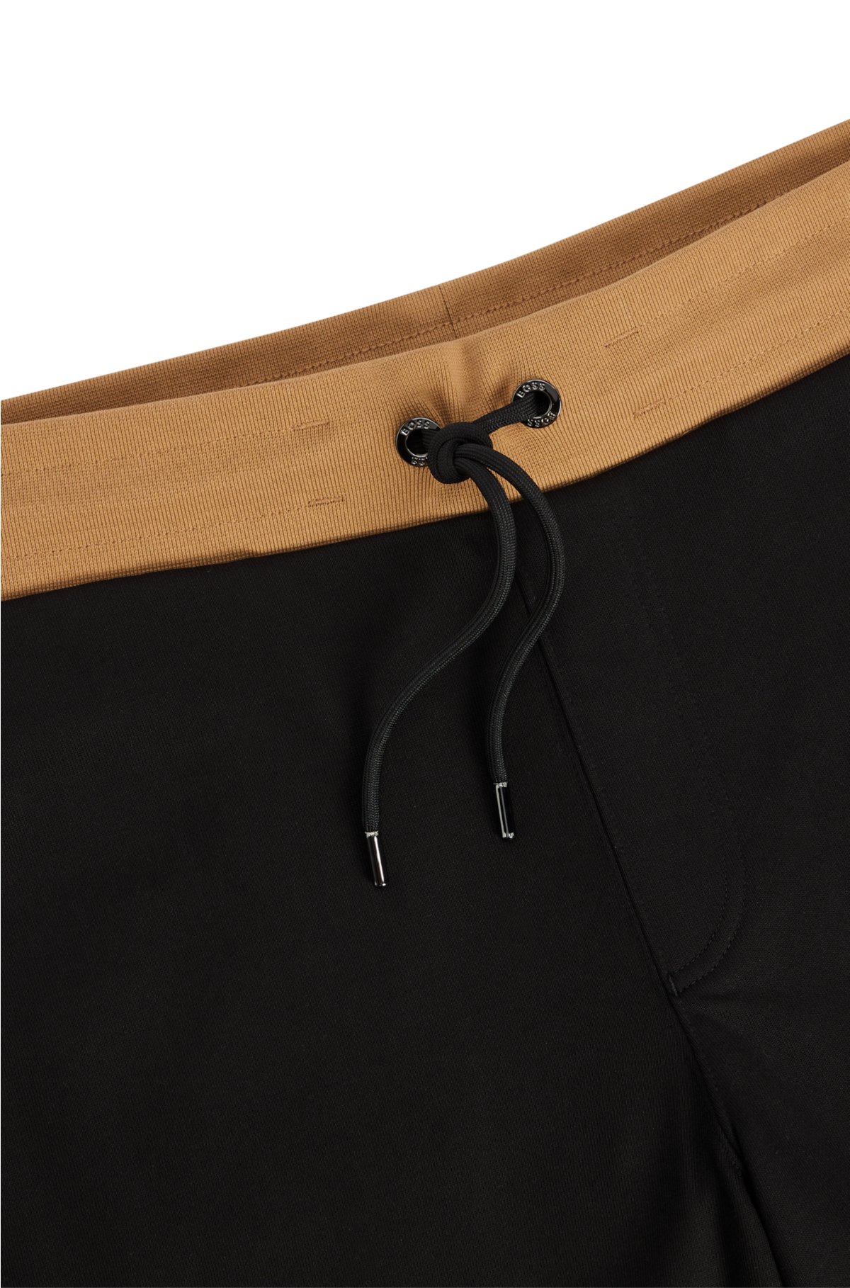 BOSS - Oversize-fit tracksuit bottoms with contrast waistband