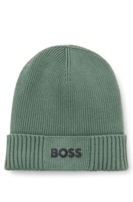 Gorro de punto en mezcla de algod&oacute;n con logo estampado de goma, Cal