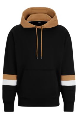 Hugo boss hooded sweatshirt with logo and discount reflective detailing