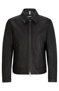 Hugo boss 2025 lefox leather jacket